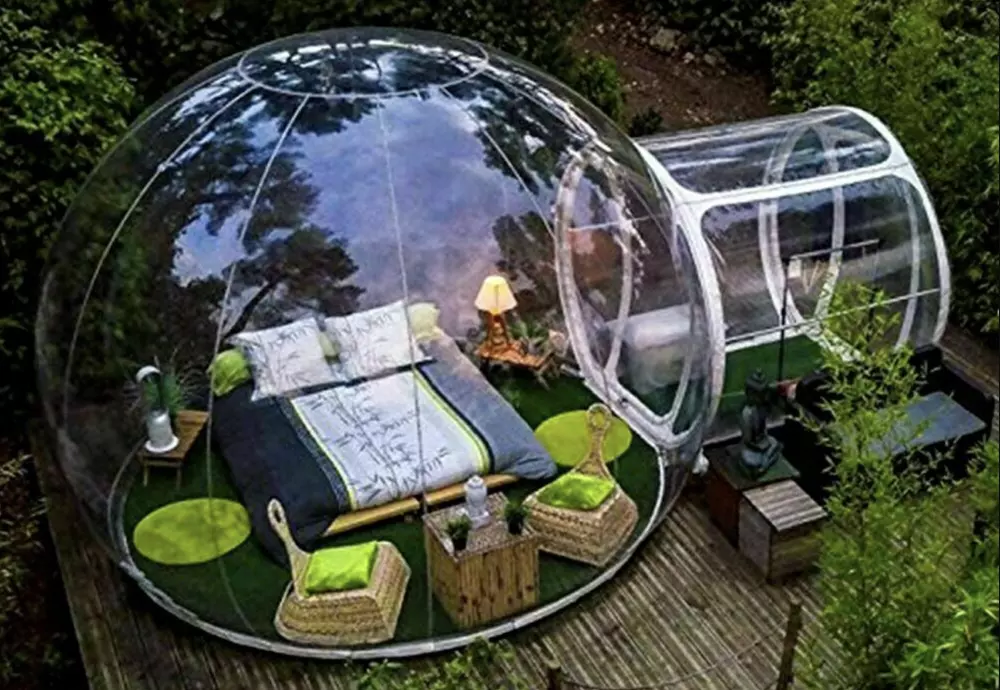 inflatable lawn tent clear bubble