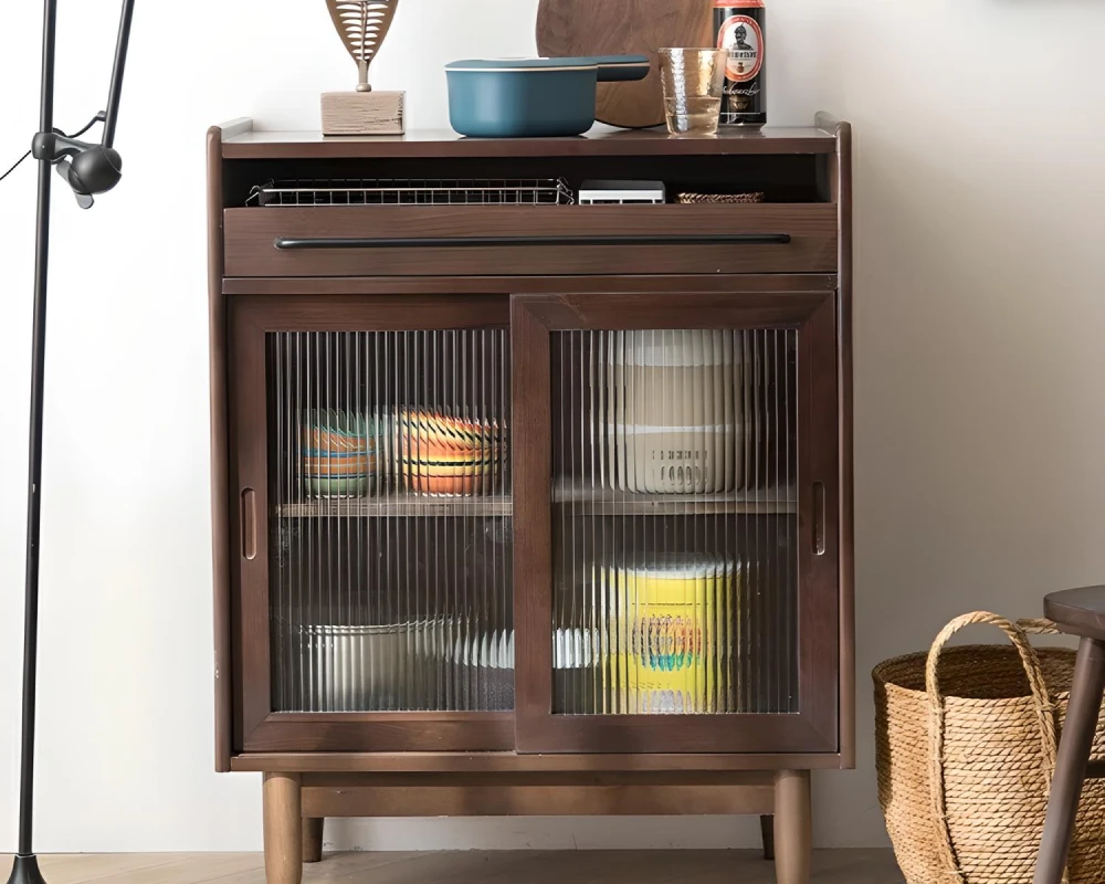 glass front sideboard